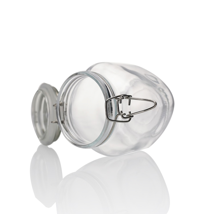 Swing Top Låg Glass Storage Jar