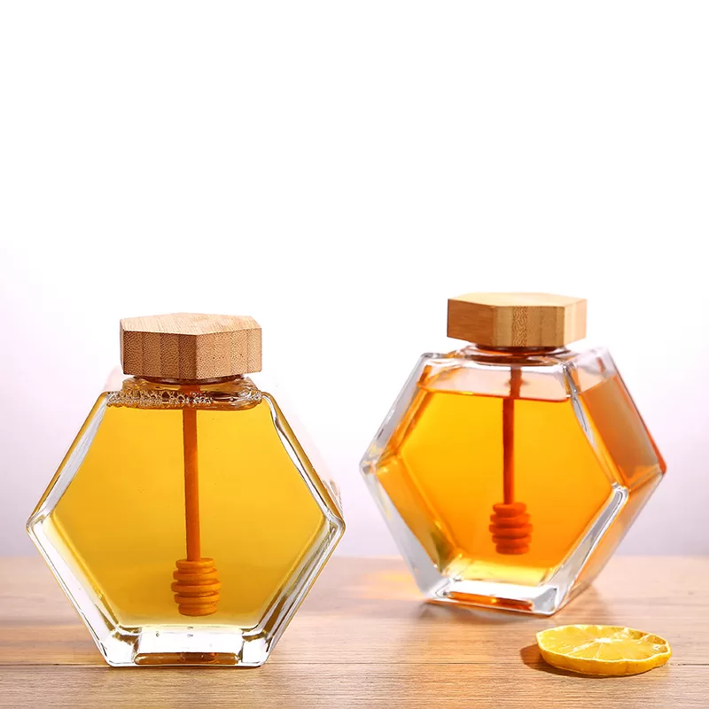 glass honey jar