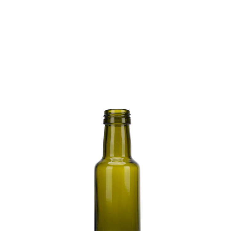 Oliven oli glasflaske