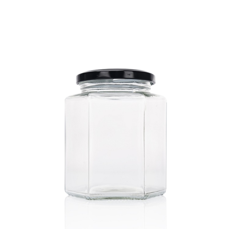 Glas honning krukke