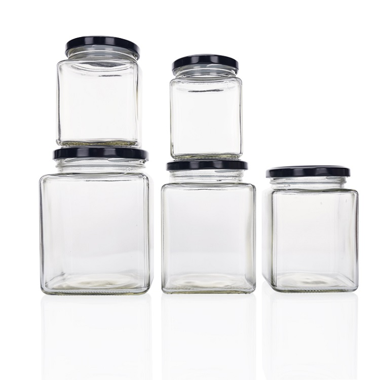 glas firkantet madkrukke