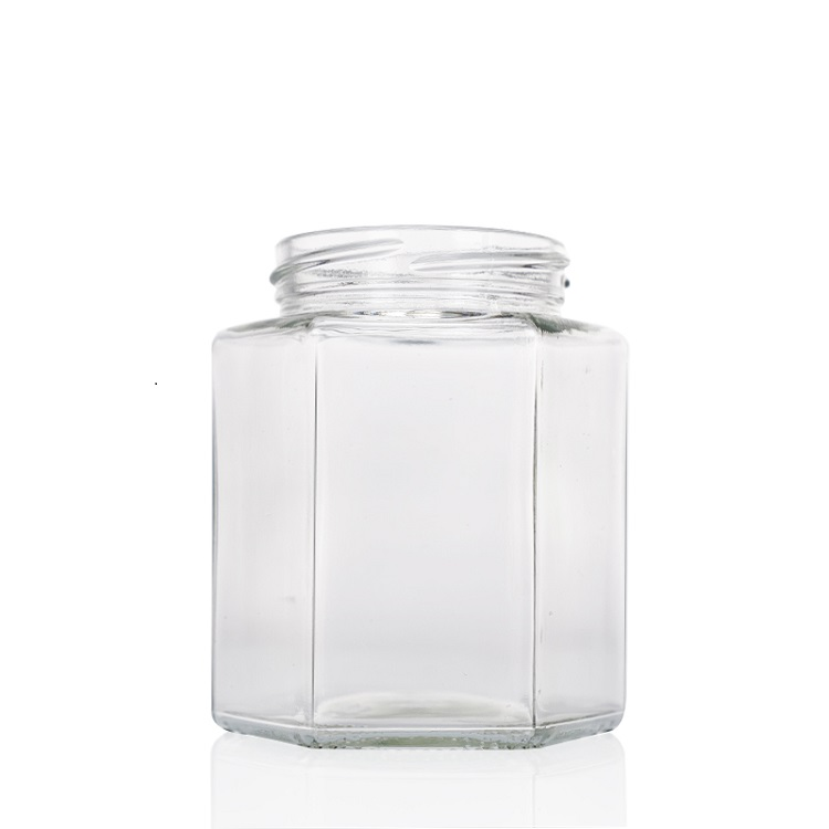 Glas honning krukke
