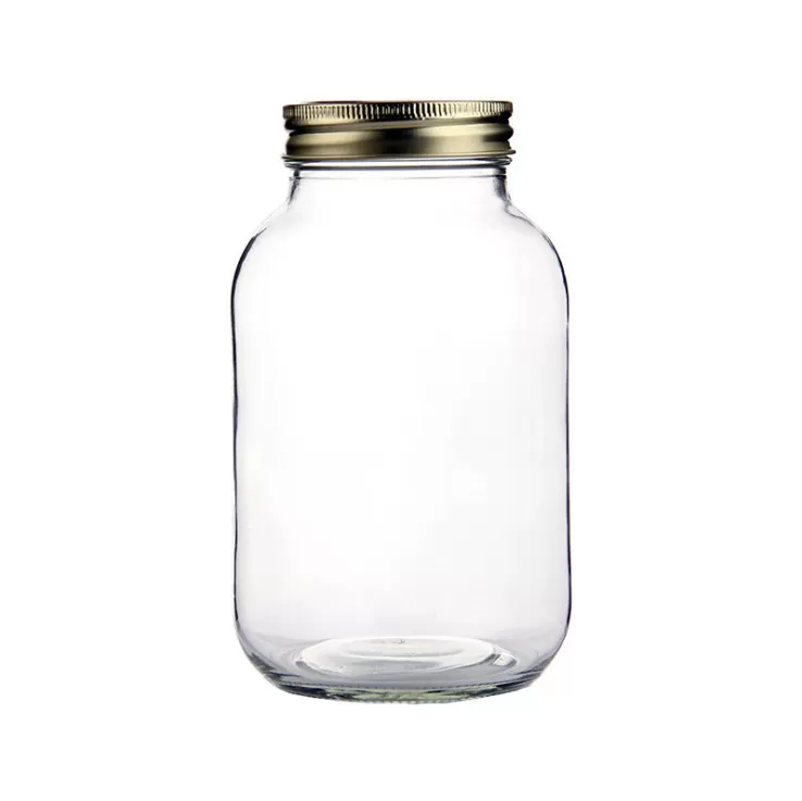 Køkken lækageligt glasmurerkrukker 750 ml 25 oz med sliver låg