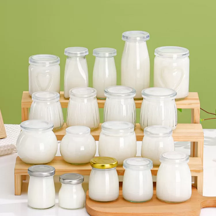 China 150ml Heart Glass Pudding Bottle with Bayonet Lid Factory & Wholesaler | Glint Featured Image