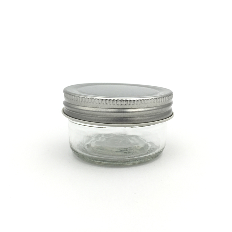 50ml Caviar Glass Manje bokal ak kouvèti aliminyòm | Glint chin an tap imaj