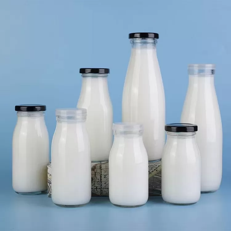 China 1000ml Milk Glass Bottle with Screw Metal Lid Factory & Wholesaler | Glint Featured Image