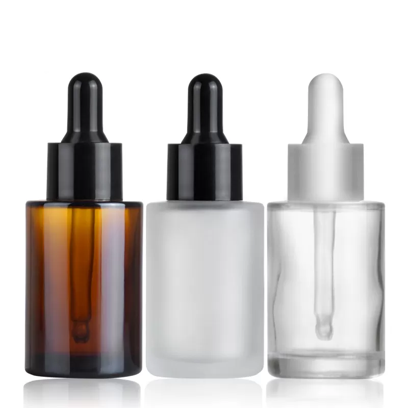 China 30ml Brown Flat Shoulder Glass Essential Oil Bottle Factory & Wholesaler | Glint Featured Image