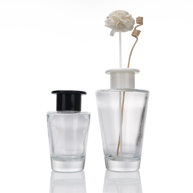 China 100ml Top Wide and Bottom Narrow Round Glass Diffuser Bottle Factory & Wholesaler | Glint Featured Image