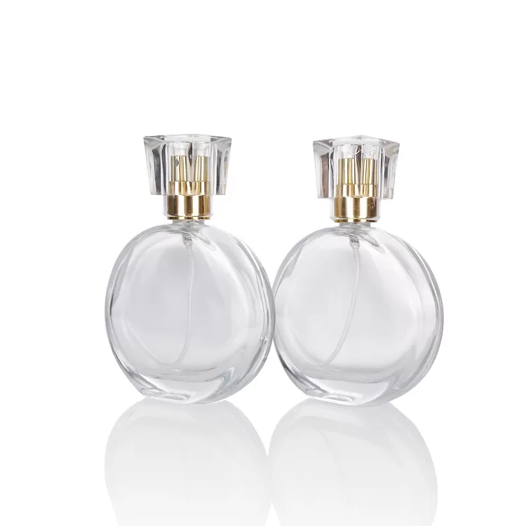 China 30ml 50ml Oblate Screw Neck Glass Perfume Bottle Factory & Wholesaler | Glint Featured Image