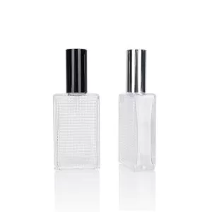 50 ml diamentów płaska śruba rozpylająca szklana butelka