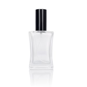 50 ml płaska przezroczysta butelka z perfumami