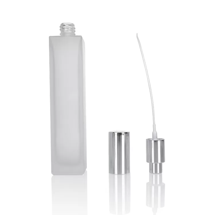 China Frosted Clear 100ml Square Perfume Glass Bottle Factory & Wholesaler | Glint Featured Image