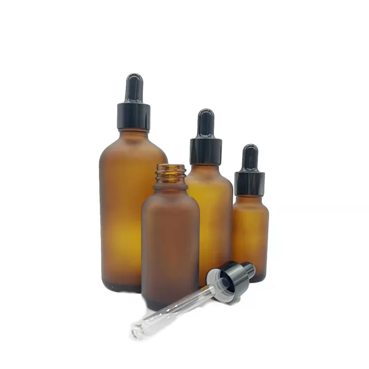 China 30ml 1oz Frosted Brown Glass Dropper Bottle Factory & Wholesaler | Glint Featured Image