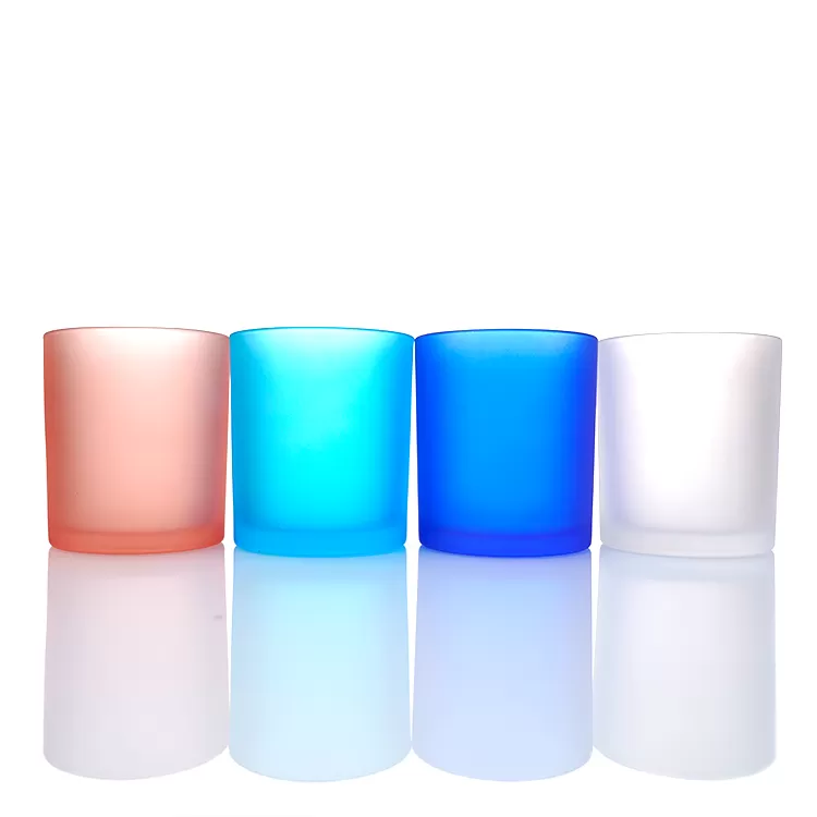 China 430ml Frosted Stained Glass Scented Candle Cup Factory & Wholesaler | Glint Featured Image