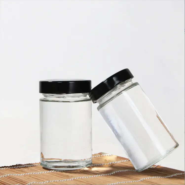 This straight tube food glass bottle comes in multiple sizes to choose from.