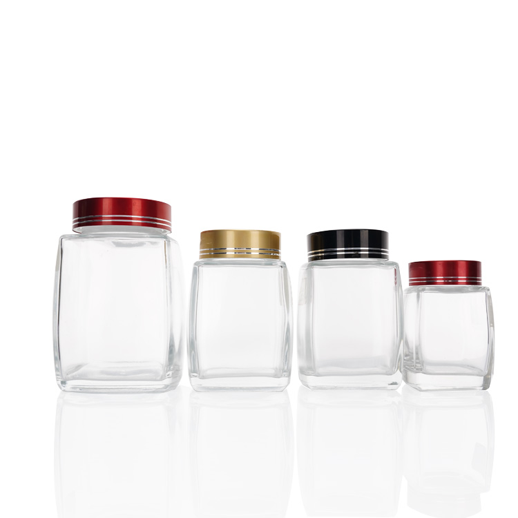 China Premium 350ml Square Food Glass Jar with Plastic Lid Factory & Wholesaler | Glint Featured Image