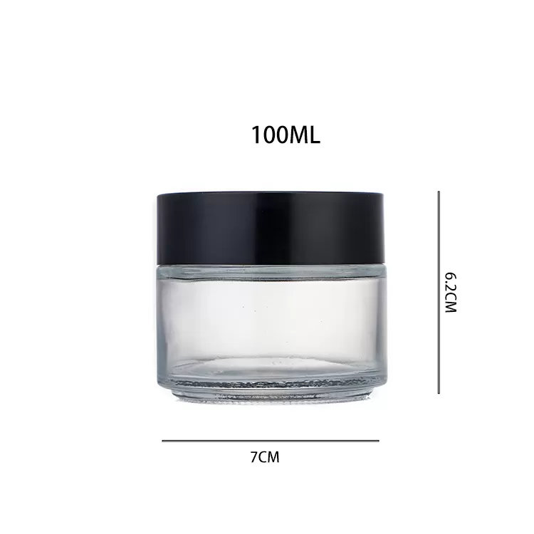 Kina 30 ml Clear Facial Cream Glass Jar med skruet dækfabrik og grossist | Glint featured billede