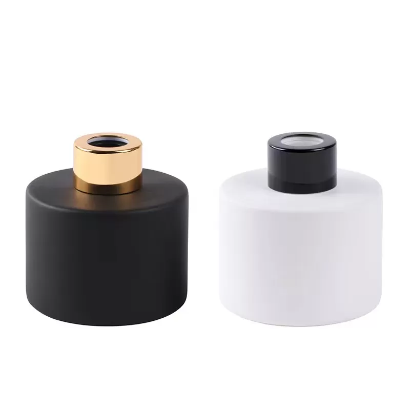 100ml White&Black Round Diffuser Glass Bottle