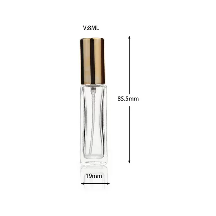 China 8ml Mini Square Split Glass Perfume Bottle Factory & Wholesaler | Glint Featured Image