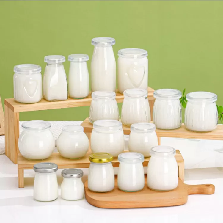 China 100ml Vertical Grain Glass Pudding Bottle Factory & Wholesaler | Glint Featured Image