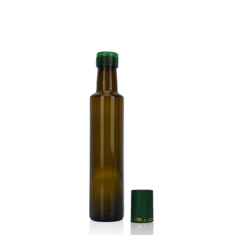 500 ml rund brun farve glas madlavning olivenolie flaske