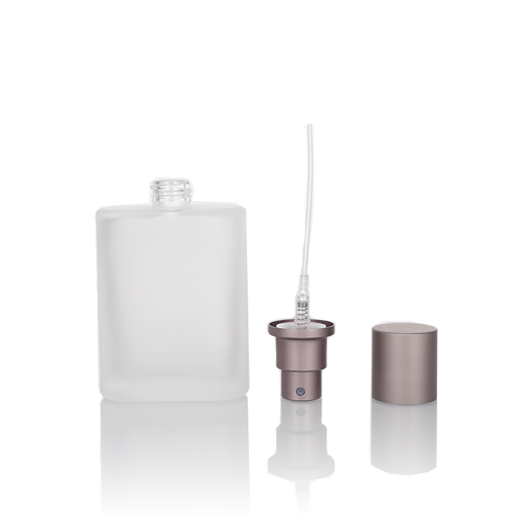China Matte Clear Flat Atomizer Glass Bottle with Screw Neck Factory & Wholesaler | Glint Featured Image
