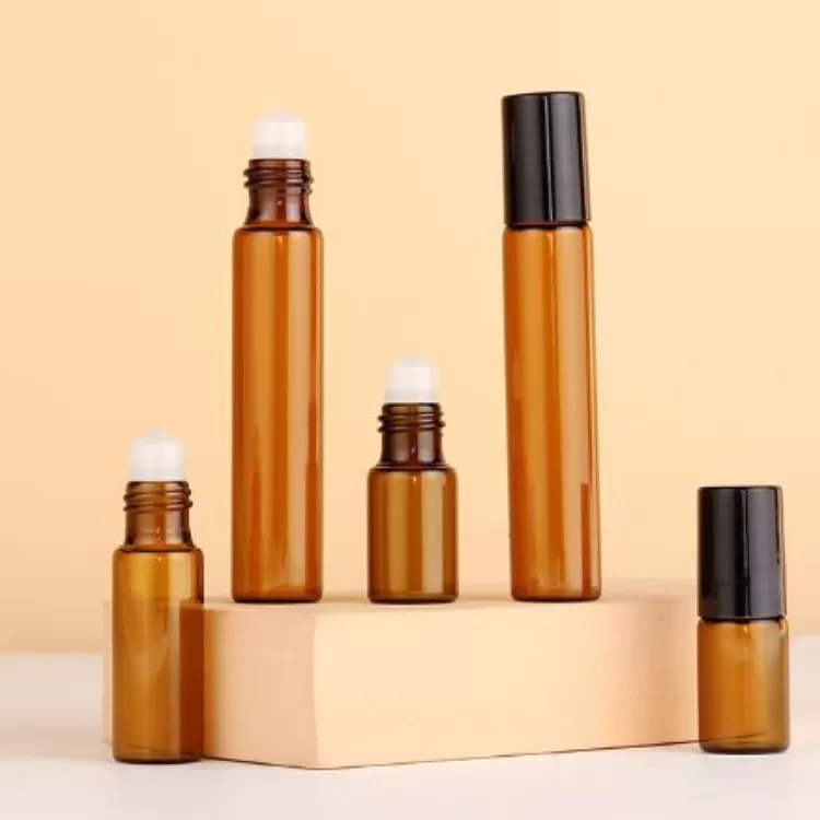 China Amber 10ml Roller Glass Bottle with Steel Ball Factory & Wholesaler | Glint Featured Image