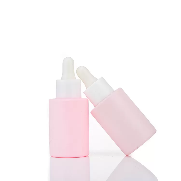 China 30ml 1oz Pink Print Dropper Glass Bottle with White Dropper Factory & Wholesaler | Glint Featured Image