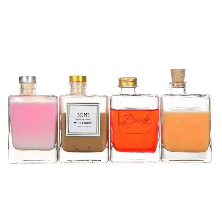 Kina 300 ml flad glas drikke flaske med Cork Factory & grossist | Glint featured billede