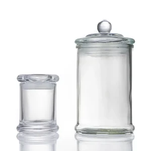 70ml 150ml 200ml 375ml Klara herba manĝaĵa stokado vitra kruĉo