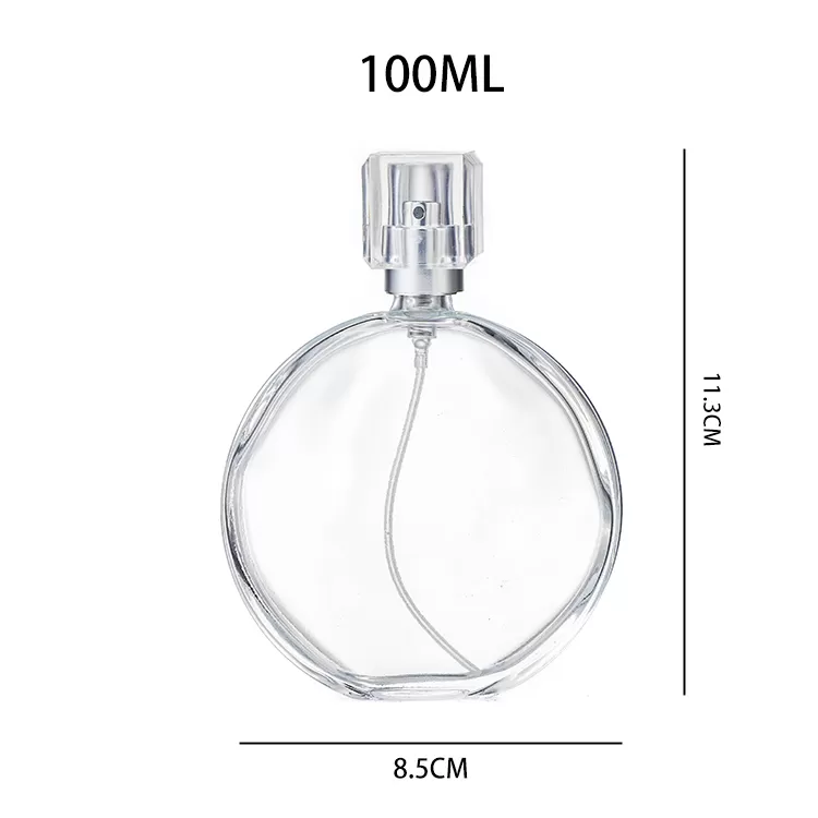 Kina 50 ml 100 ml Oblate tomme glas parfume flaske fabrik og grossist | Glint featured billede