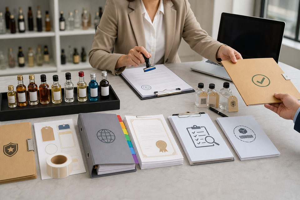 B2B mini bottles licensing and compliance verification workflow for resale requirements
