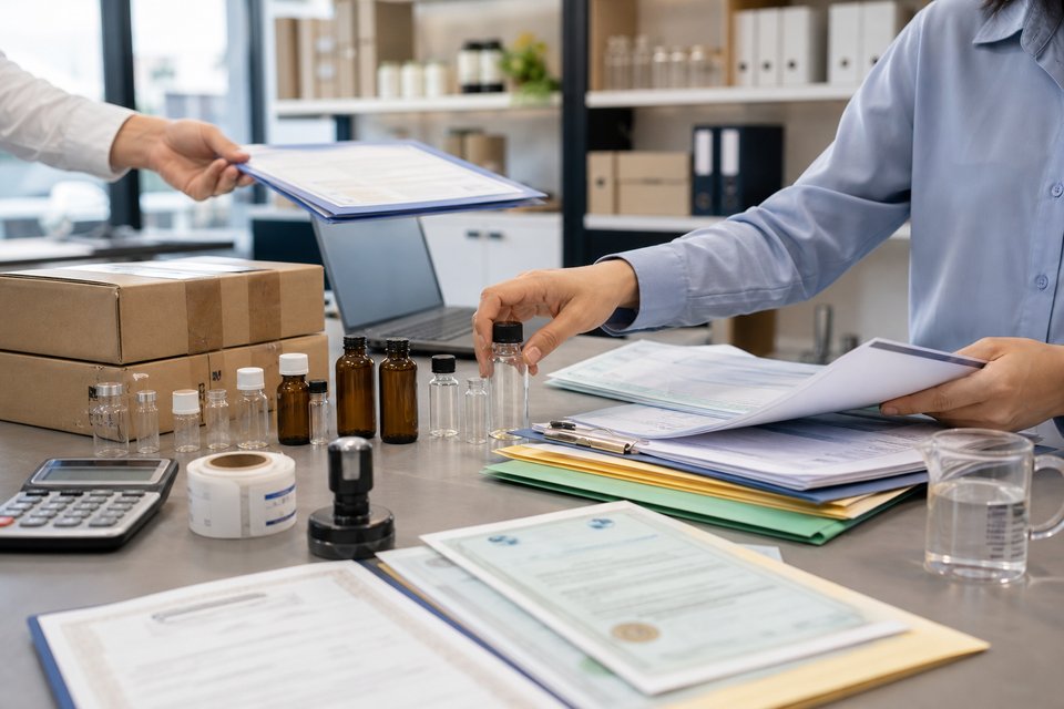 Compliance workflow for verifying licensing, resale, and labeling requirements before purchasing Mini Bottles wholesale