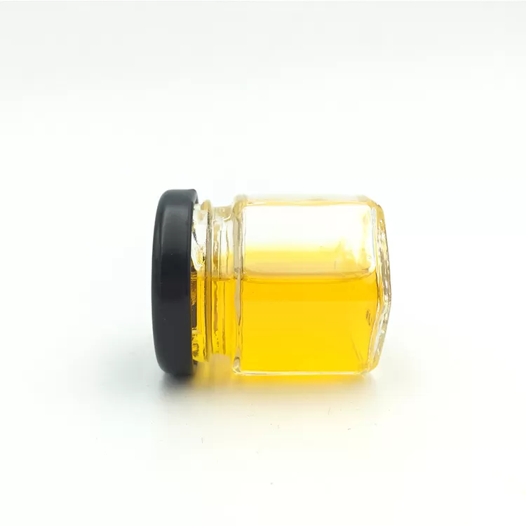 Kina 45 ml Mini Hexagonal Glass Food Jar Factory & grossist | Glint featured billede