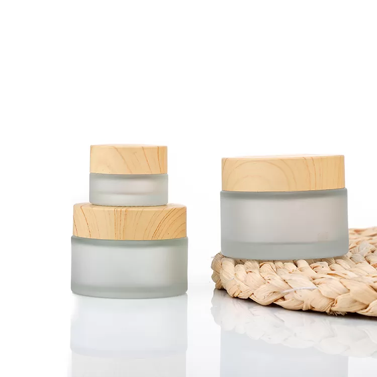 Kina 50 ml frostet klar glascreme jar med plastikhætte fabrik og grossist | Glint featured billede