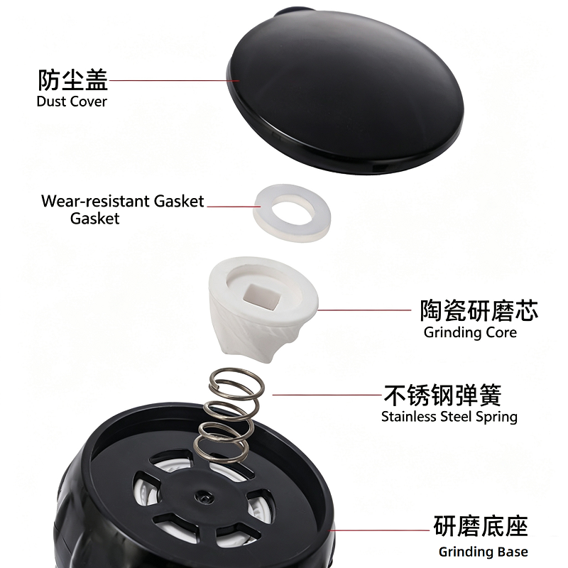 China 100ml Small Rose Salt Pepper Grinding Glass Bottle Factory & Wholesaler | Glint Featured Image